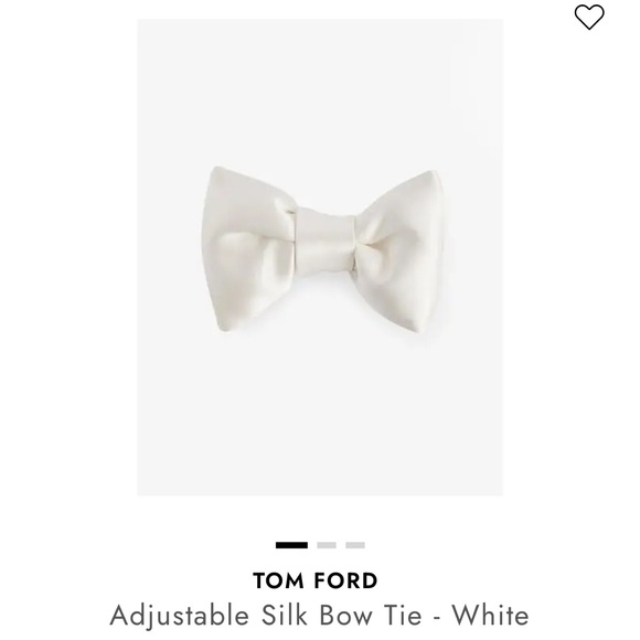tom ford white bow tie